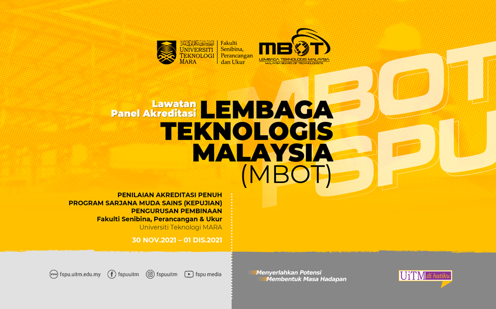 Lawatan Panel Akreditasi LEMBAGA TEKNOLOGIS MALAYSIA (MBOT)